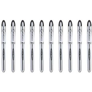 uni-ball - Uni Mitsubishi Pencil - 10 Vision Elite UB200 - Airplane Safe - Rollerpen met vloeibare inkt - punt 0,8 mm - medium schrijven - zwarte pennen