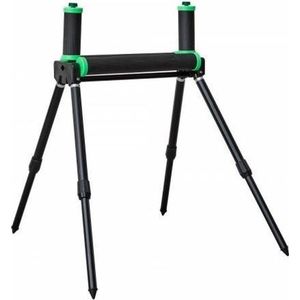 sensas-rolsteun-dubbel-4-poten-zwart-groen-hengelsteun-30cm