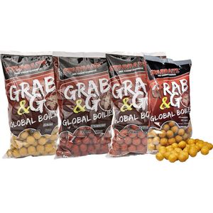 Starbaits Grab & Go Global Boilies 14mm 1Kg Banana Cream