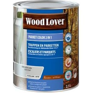 Wood Lover Parket Color 2 In1 2.5 Liter  Licht Grijs