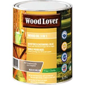 Woodlover Wood Oil 3 In 1 - 0.75L - 960 - Graphite grey
