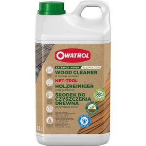 Net-Trol - Houtontgrijzer & ontvetter voor tropische houtsoorten - Owatrol - 2,5 L
