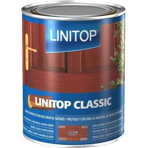 Linitop Classic -  Beits - Decoratieve beschermende beits  - Donkere Eik - 288  - 0,50 L