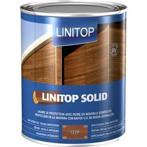 Linitop Solid - Transparante decoratieve beschermende beits TEAK - 282 - Linitop - 2,5 L