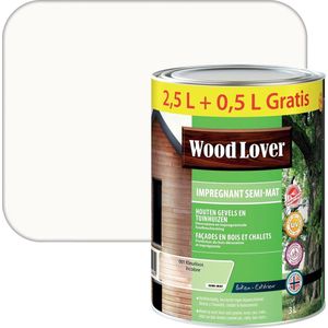 WoodLover Impregnant Semi mat - Beits - Transparante 2 lagige beits in natuur kleuren - 001 - Kleurloos - 3 l