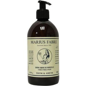 Marius Fabre Nature Marseille zeep tijm dille met pomp 500ml