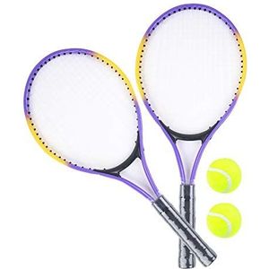 Blue Sky Interactive 041122Z Bluesky 041122Z-2 Tennis Rackets and 2 Balls-Blue-25cm-Outdoor Game Age 3, Standard Size
