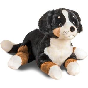 LA PELUCHERIE - Ferdinand pluche dier voor honden, 60 cm, zwart - handgemaakte pluche dieren - met de hand genaaid - Frans merk