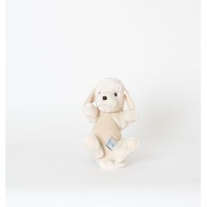 LA PELUCHERIE - Pluche dier hond Marius Labrador, babybal, 30 cm – beige – handgenaaid – Frans merk