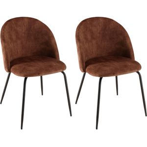 Set van 2 eetkamerstoelen Augustin velvet | Macabane