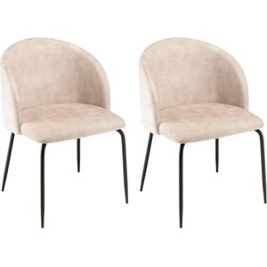 Set van 2 eetkamerstoelen Augustin velvet | Macabane