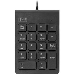 T'nB MPV1 USB numeriek toetsenbord voor notebook zwart