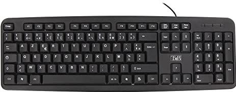 T'nB - Bridge Streamline - Toetsenbord - Zwart - Bedraad - AZERTY-indeling