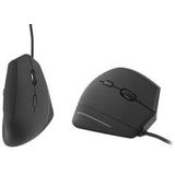 Tnb - TNB Ergo Line - Verticale Ergonomische Muis - Zwart - USB-verbinding