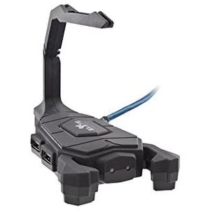 T'nB HUBGAME1 USB-hub met kabel 4 poorten USB 2.0, zwart