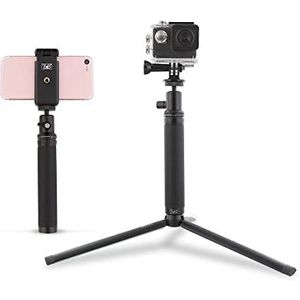 T'nB Fast Shot Stativ 1M63 Schwarz - Kompaktes Fotostativ Mit 3D-Kopf & Bis Zu 163cm Höhe