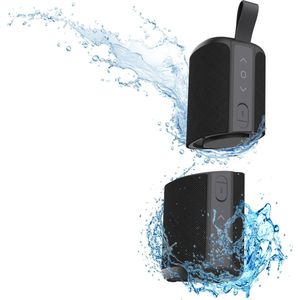 T'nB 2 in 1 Tragbarer Bluetooth-Lautsprecher, wasserdicht, schwimmend, wasserfest, Stereo, Bluetooth 5.0 kompakt, integrierte Steuerungen, kabelloser Lautsprecher, Schwarz