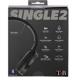 T'nB - Single 2 - Draadloze Bluetooth Hoofdtelefoon - Zwart - Ergonomisch Design