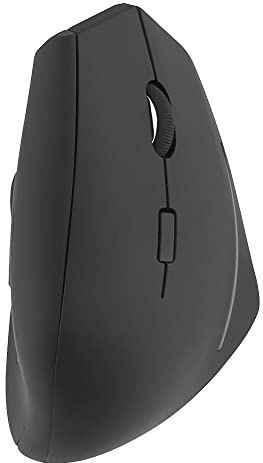 T'nB Ergo - Muis - verticaal - ergonomisch - laser - 6 knoppen - draadloos - Bluetooth, 2.4 GHz - USB draadloze ontvanger - zwart