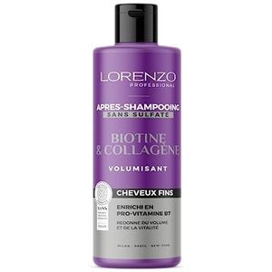 Sulfaatvrije conditioner met biotine en collageen (Fijn haar) 500 ml Lorenzo Professional