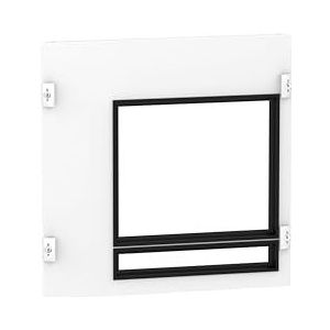 Schneider Electric 03691 Plastron voor NS1600-NT verticaal, afsteekbaar op behuizing, 400 mm hoogte, wit