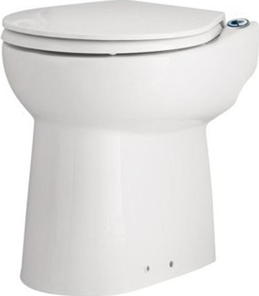 Sanibroyeur Sanicompact C43 - Toiletpot - Wit - Keramiek met Softclose Zitting