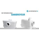 Sanibroyeur Sanidouche Waterpompunit (Vuilwater/Regen) D6Std