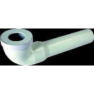 Van Marcke Nicoll Lange Wc-Bocht 90° - D 90Mm - L 400Mm Pvc Wit