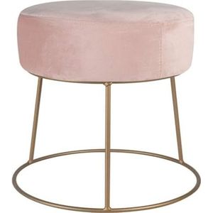 Voetenbank Gestoffeerde voetenbank poef poef stoel bank kruk stoffen hoes verwijderbaar flanel uiterlijk (roze) Lounge