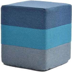 Voetenbank Poef Voetenbank Draagbare Picknickstoel Veelzijdig Ruimtebesparend CubesMax Anti-Slip Blauw Ingang