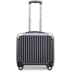 Bagage Koffers met wielen 16-inch bagage Lichte en harde rand Koffer Kleine instapbagage Handbagage Duw en trek vrij Reisuitrusting (Color : B)
