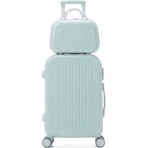 Bagage Handbagage Harde koffers met grote capaciteit Lichtgewicht wachtwoordbagage Dameskoffer op wielen Reisuitrusting (Color : Blue, Size : 26inch)