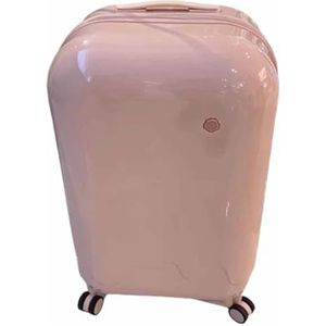 Koffer Koffers met wielen Handbagage USB-opladen met bekerhouders Veilige Tsa-combinatieslotkoffer Duurzaam (Color : Pink, Size : 55 * 38 * 29CM)