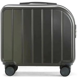 Koffer Koffers met wielen Handbagage Grote capaciteit Instapkoffer Valbestendige wachtwoordbagage Duurzaam (Color : Gris, Size : 42 * 41 * 20CM)