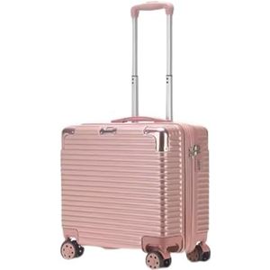 Koffer 16-inch Instapkoffers Handbagage Kleine draagbare koffers met wielen Krasbestendig Bagage Duwen en trekken vrij Duurzaam