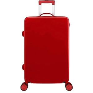 Koffers Koffers met wielen Grote capaciteit Bagage Rits Handbagage Studentenreizen Antistress Wachtwoordkoffer Reisuitrusting (Color : Red, Size : 24 inches)