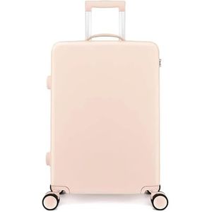 Koffers Koffers met wielen Grote capaciteit Bagage Rits Handbagage Studentenreizen Antistress Wachtwoordkoffer Reisuitrusting (Color : Pink, Size : 24 inches)