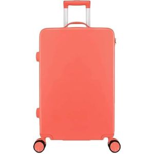 Koffers Koffers met wielen Grote capaciteit Bagage Rits Handbagage Studentenreizen Antistress Wachtwoordkoffer Reisuitrusting (Color : Orange, Size : 26 inches)