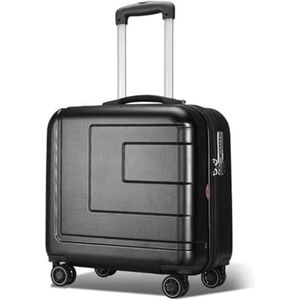 Koffers Handbagagekoffers met wielen Kleine lichtgewicht bagage met ingebouwde wachtwoordbeveiligingskoffers Reisuitrusting (Color : Noir, Size : 44 * 24 * 45CM)