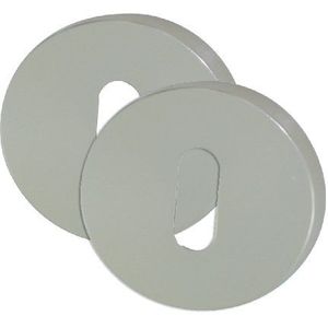 DT 2000 105181 2 rozetten Modena aluminium zilver slot