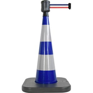 VISO RCX104BBR Verkeerskegel PVC blauw kegel voor vaste riem S/W/R (Ø x h) 90 mm x 1000 mm