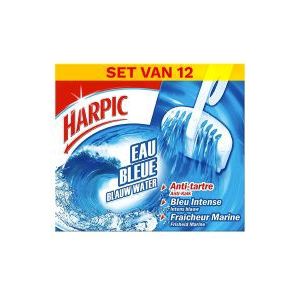 12x Harpic toiletblok Fresh Blauw Water Duopack (2 x 38 gram)