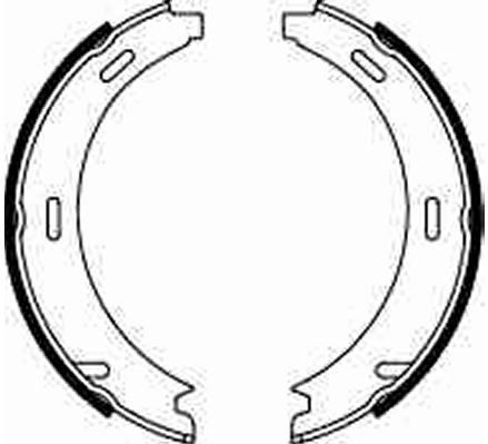 TRW - GS8208 - Remschoenset - Achteras - Voor MERCEDES-BENZ - Diverse Modelcodes