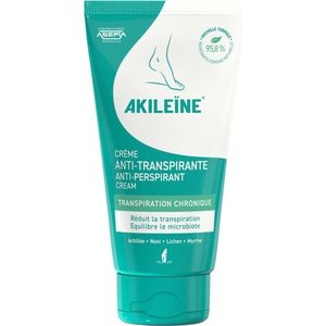 Akileïne - Anti-transpiratie Crème - 75 ml - Voor Sterk Zwetende Voeten