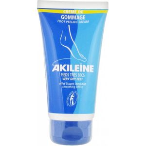 Akileïne - Peeling Crème - Voetencrème - 75 ml - Voor Droge Voeten en Eelt