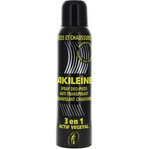 Akiléine - Black Spray - Voet Deodorant - Plantaardig - 3 in 1