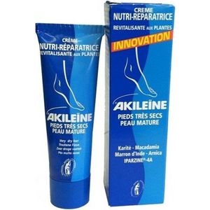 Akileïne - Nutri-Herstellende Crème - Voetencrème - Droge Huid - 75ml