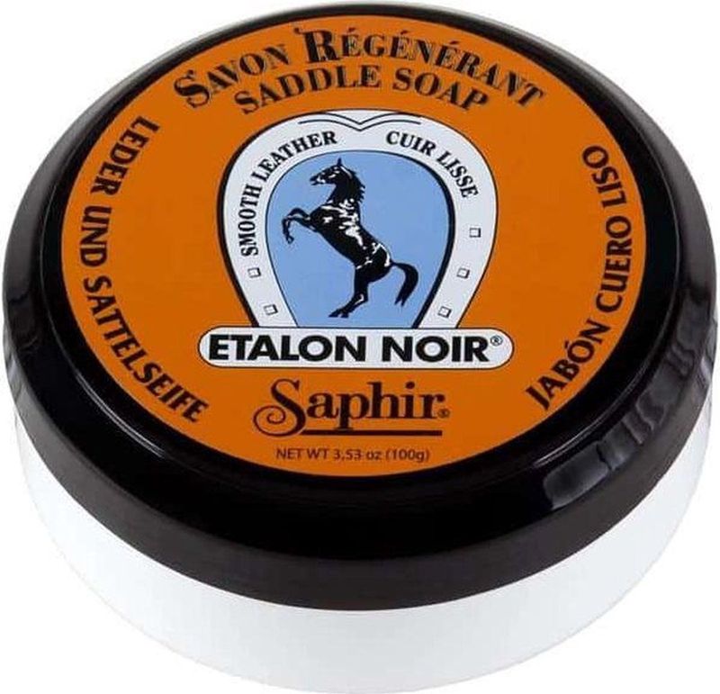 Saphir - Etalon Noir - Zadelzeep - 100ML - Schoonmaak Spons