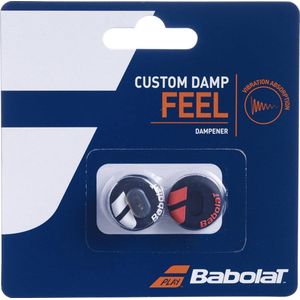 Babolat Custom Damp Tennisdemper / Vibratiedemper - zwart/wit + zwart/rood