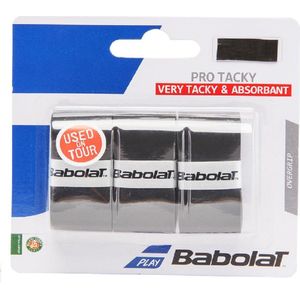 Babolat Pro Tacky Tennis / Padel Overgrip Zwart - 3 pack